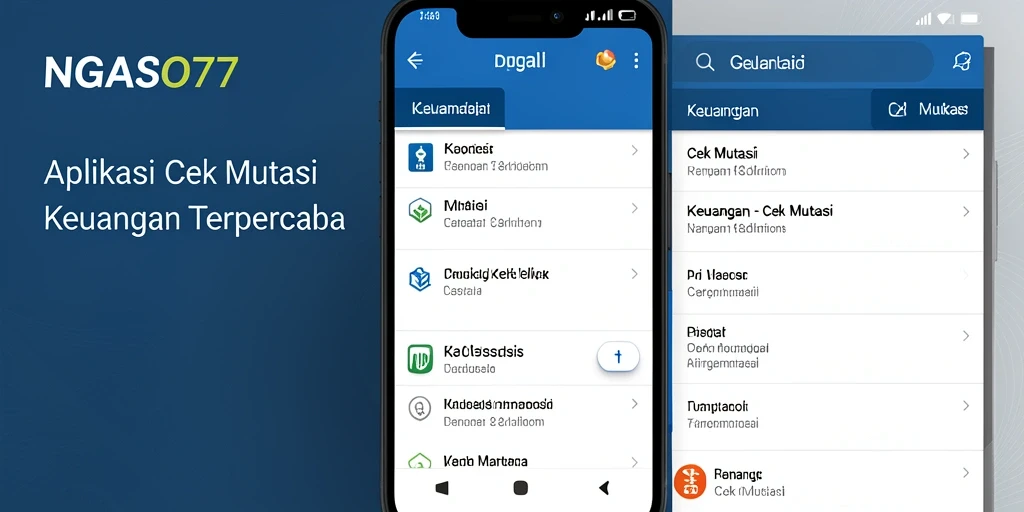 Antarmuka pengguna NGASO77 yang sederhana dan informatif.