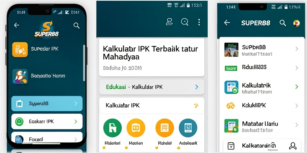 Tampilan antarmuka SUPER88 untuk Kalkulator IPK yang user-friendly.
