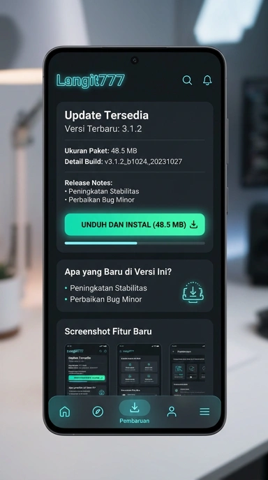 Tampilan halaman APK langit777
